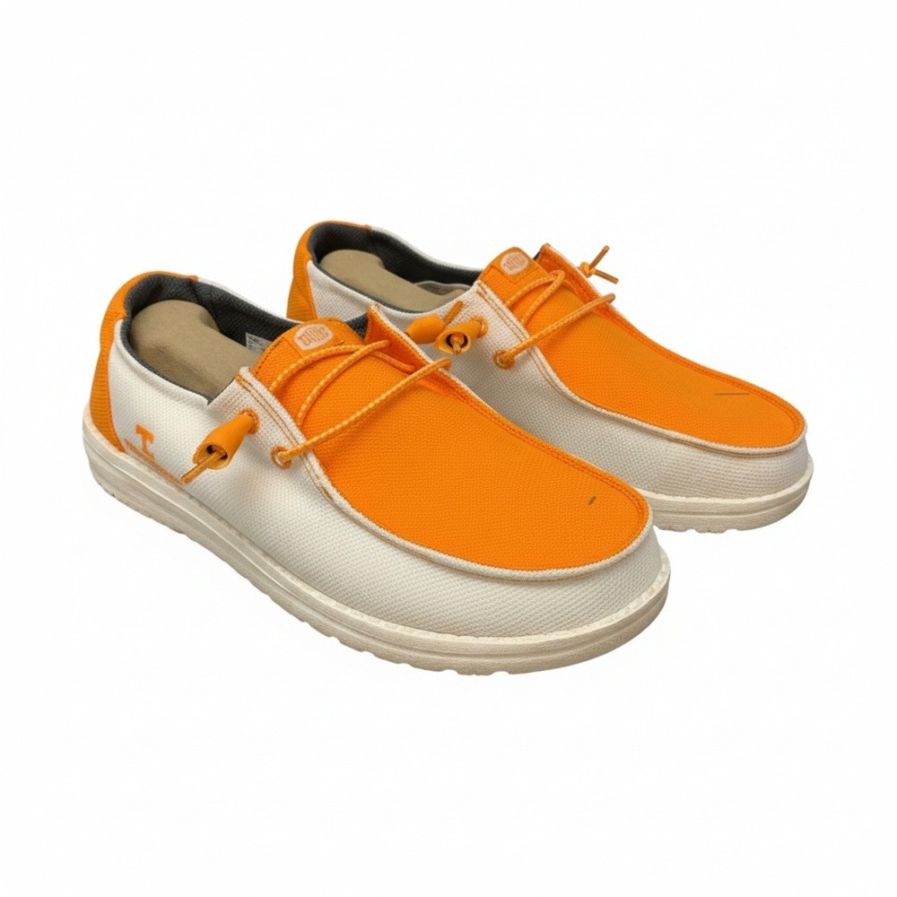 Hey Dude Wendy Tennessee Women 9‎ White Orange Volunteers NCAA Shoes 41758-127